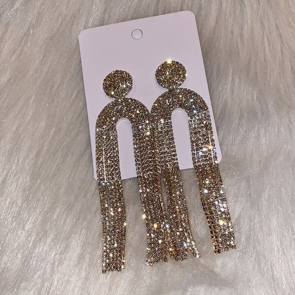 CZ Statement Earrings - Picture 5 of 5